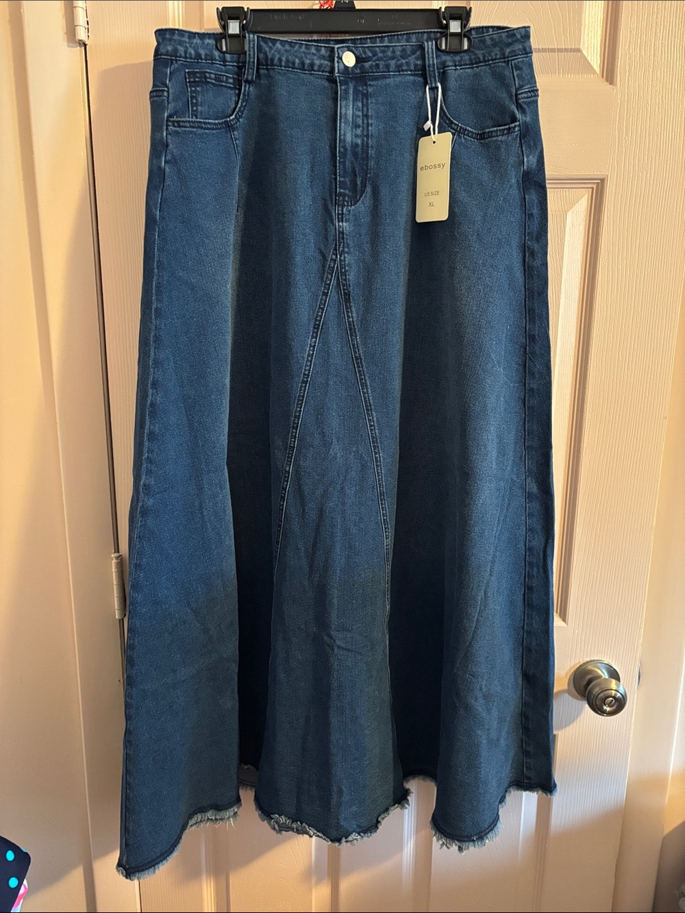 Dark Blue a line Denim Skirt